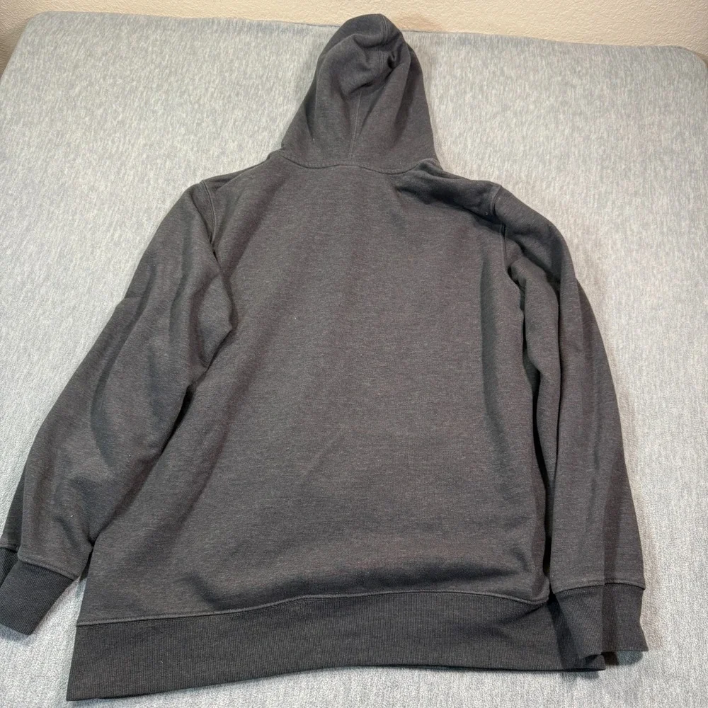 The North Face Hoodie Mens XL Gray Fleece Pullover Logo Graphic Hooded Sweatshir